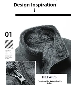 Close-up of a warm fleece collar and metal ring zipper on a dark gray winter jacket