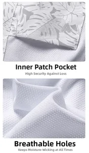 Detail of white honeycomb breathable mesh fabric with inner pocket for security