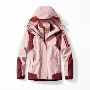 Veste de Plein Air 3-en-1 pour Hommes et Femmes Parka à Capuche Imperméable Coupe-vent Avec Doublure Polaire Amovible Hiver Chaud Sportswear