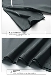 Detail of breathable quick-dry ice silk fabric with SPORT print and reinforced stitching