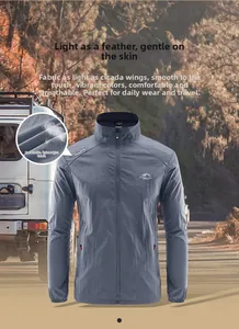 Detail showing high breathability with steam passing through the lightweight blue fabric
