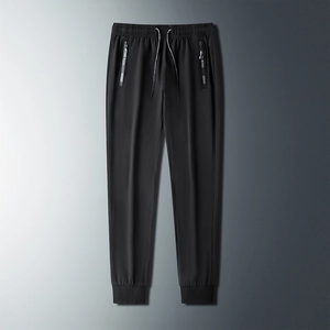 Men's Ice Silk Breathable Joggers Pants Lightweight Quick Dry Casual Sports Trousers High Stretch Elastic Waist Sweatpants