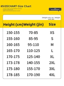 Detaillierte Größentabelle für Herren-Schnelltrocknungsshorts von XS bis 4XL mit Maßen