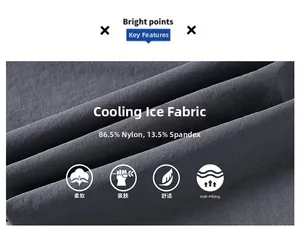 Texture détaillée du tissu rafraîchissant en soie glacée gris foncé avec 86,5% de nylon
