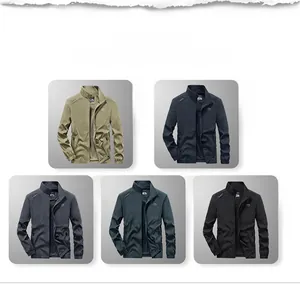 Men's outdoor jackets detail showing five color options in lightweight quick-dry fabric