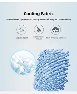 Detail of breathable cooling fabric with 3D weave structure for sun protection jacket