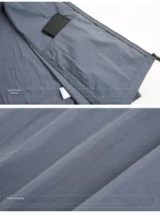 Detail view showing internal pocket and high-density functional fabric texture of the jacket