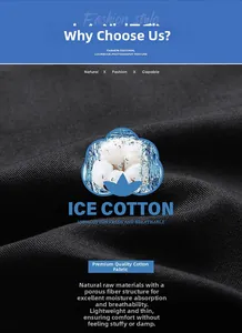 Detail of 100% ice cotton fabric showing breathable porous structure and soft knit texture
