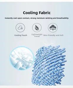 Close-up detail of Kool Feel breathable sun protection fabric with cooling technology