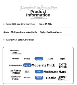 Detailed size chart and material specs for breathable men's cotton fitness shorts