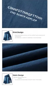 Detailed view of dark blue sun-protective fabric with ergonomic tailoring and print