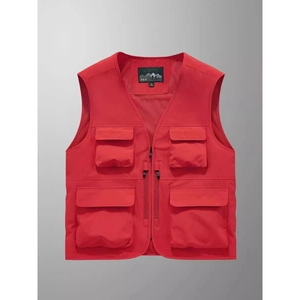 Gilet da Uomo Multitasche per Fotografia e Pesca Leggero Fodera a Rete Asciugatura Rapida Utility Workwear