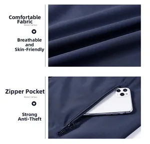 Detail der Outdoor-Angelweste mit atmungsaktivem Stoff und sicherer Handytasche mit Reißverschluss