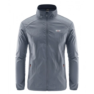 Men Sun Protection Jacket Lightweight Breathable Stand Collar Outdoor Windbreaker Casual Thin Skin Coat Summer Outerwear