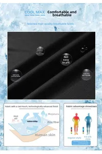 Détail du tissu respirant évacuant l'humidité Cool Max avec fibres de zinc et manganèse
