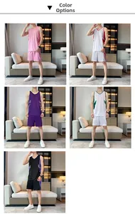 Close-up of five color variants of basketball jerseys with side geometric patterns