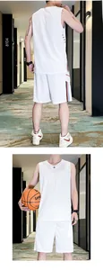 Detail of white quick-dry sports vest with breathable mesh side panels and V-neck line