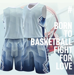 Detailed view of men's blue gradient basketball uniform with 3D geometric textures