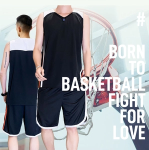 Detail of breathable quick-dry fabric and orange stripe design on basketball uniform