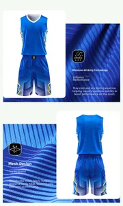 Detailed macro view showing the breathable mesh texture of quick-dry basketball jersey set