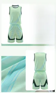 Détail du tissu en maille respirante à séchage rapide pour ensemble de basket-ball homme