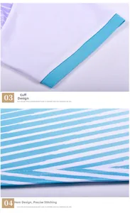 Detail view of breathable white mesh cuffs and striped hem on a quick-dry football jersey