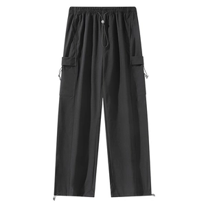 Men's Casual Cargo Pants Summer Lightweight Breathable Tactical Trousers With Adjustable Drawstring Hem Loose Multi-Pocket Outdoors