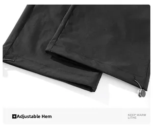 Detail of adjustable elastic drawstring and buckle on breathable quick-dry sports trousers
