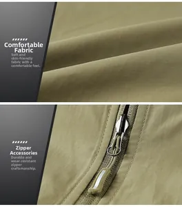 Detail view of smooth metal zipper and olive green fleece fabric on a reversible vest