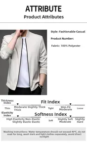 Detail view of 100% polyester fabric and ribbed cuffs on baseball collar jacket