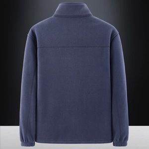 Veste polaire pour homme avec col montant et isolation thermique, vue arrière