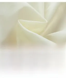 Macro shot of high-quality cream fabric lining with slim tailoring and smooth satin finish