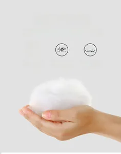 Detailed view of high-elastic white thermal padding with windproof and breathable features