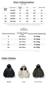Guide des tailles détaillé pour vestes outdoor avec mesures et conseils de coupe précis