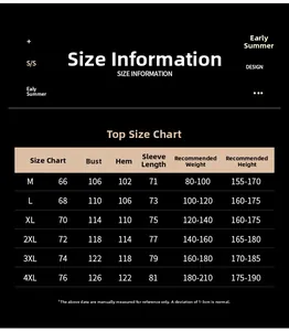 Size chart for men's casual hooded jacket from M to 4XL with measurement guidelines