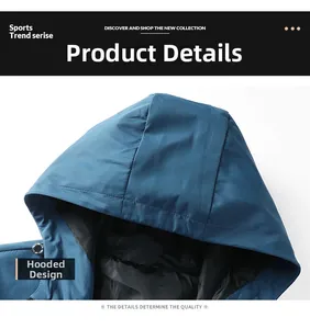 Gros plan détaillé montrant la conception à capuche de cette veste de sport