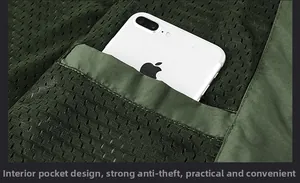 Détail de la doublure en maille respirante et de la poche intérieure pour un rangement sécurisé