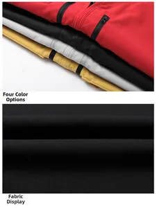 Detail of durable polyester fabric and black zipper pockets on outdoor fishing vest