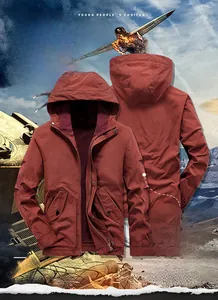 Detail of cargo jacket sleeve design with stylish pleated panels and utility pockets