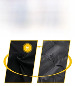 Detailed macro view showing the thick double-layered thermal fabric with inner lining texture