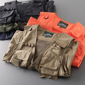 Detail view of multi-color tactical vests showing breathable mesh and durable utility pockets