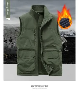 Détails de la veste de vol d'hiver vert armée avec poches et doublure polaire