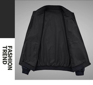 Detailed view of the jacket's inner lining with elastic cuffs and smooth stitching