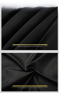 Detail of windproof polyester shell and high-density anti-leak down lining fabric