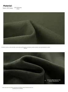Detailed macro view of dark green fleece-lined thermal fabric with knitted texture