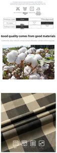 Detail of plaid cotton shirt fabric showing breathable texture and soft material properties