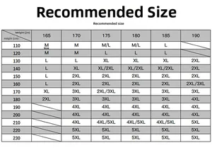 Guide des tailles pour veste à capuche homme, recommandations de taille de M à 5XL
