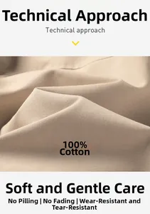 Macro d'un tissu 100% coton beige montrant une texture douce et un tissage de qualité