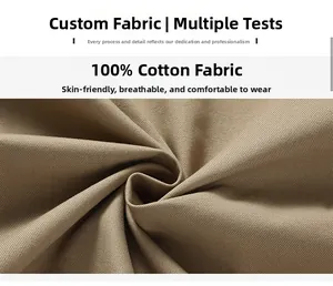 Vue macro détaillée de la texture du tissu en sergé 100% coton kaki pour veste d'homme