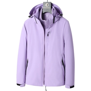 Veste Extérieure Imperméable Coupe-vent Capuche Détachable Doublure Polaire Manteau Randonnée Alpinisme Casual Fonctionnel Homme Femme